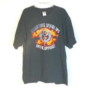 US Air Force Special Ops Black Short Sleeve Tee T Shirt